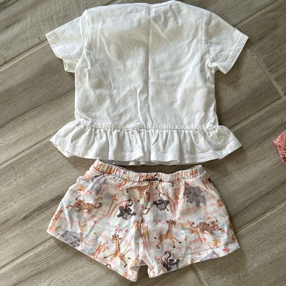 Kenzo Kids safari-print cotton shirt shorts set 18M - Picture 3 of 3